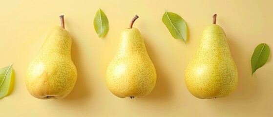 Wall Mural - Ripe fresh pears