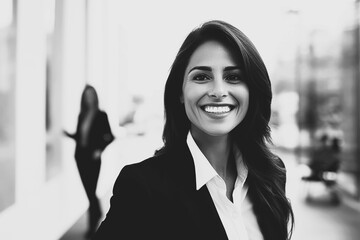 Sticker - businesswoman smiling to camera