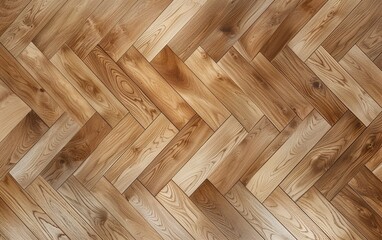 Canvas Print - Pearl oak wooden floor background.