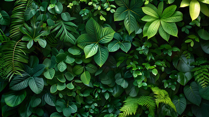Sticker - background jungle green leaves trees