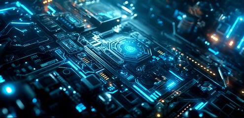 Poster - technology background wallpaper 