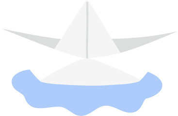 Wall Mural - paper boat cartoon doodle