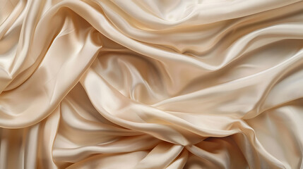 Poster - Beige silk close-up