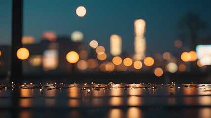 abstract bokeh background view of the city 