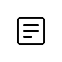 Aufkleber - list icon symbol , file document icon. list note icons - paper report icon. web vector icon