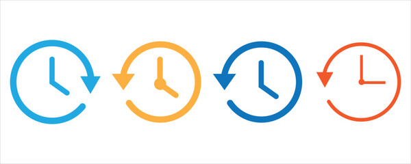 clock , time icon vector illustration