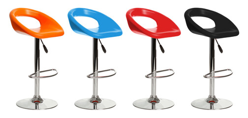 Wall Mural - Bar stools isolated on transparent background