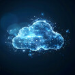 © Mahmud - Cloud computing concept.Abstract cloud connection technology background design.