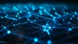 © StockArtEmpire - Simple network of luminous blue nodes and lines creating abstract geometric patterns on a dark blue background.