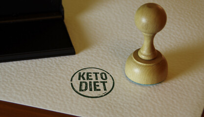 Wall Mural - Keto diet stamp and stamping