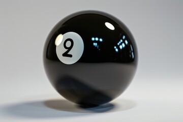 Poster - A single pool ball with the number 9 printed on it, suitable for use in various illustrations and designs