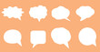 © SYHM MEDİA - speech bubble chat icon collection set.blank white speech bubbles