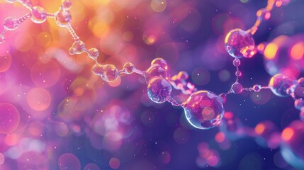stunning abstract depiction of drug innovation in business, colorful chemical compounds, dynamic for