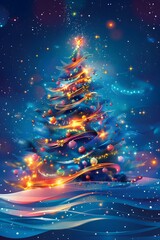 Wall Mural - Christmas Tree