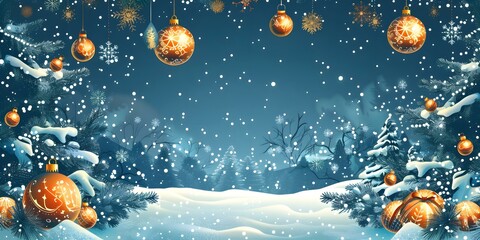 Wall Mural - Merry Christmas