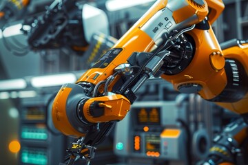 Poster - An automated assembly robot assembles electronic circuit boards in a smart factory 4.0 environment