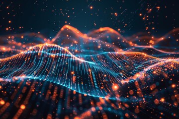 Poster - Concept of international investment, trade, and exchange. Generative artificial intelligence.