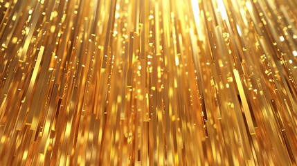 Wall Mural - A gold strip with a shiny, reflective surface