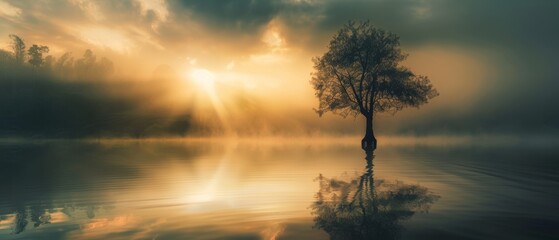 Wall Mural - Landscape photography, surrealism photography.
