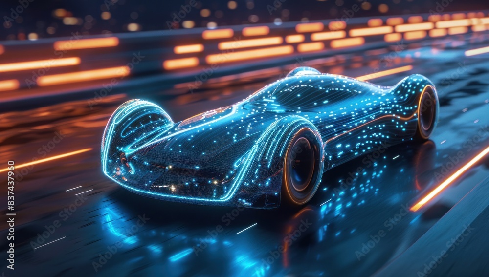 Explore the cosmos of innovation in a high-detail representation of EV ...
