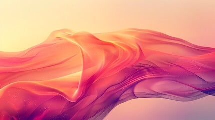 Generate a photo of a flowing, colorful piece of cloth. The colors be vibrant and saturated. The cloth appear to be moving in the wind.