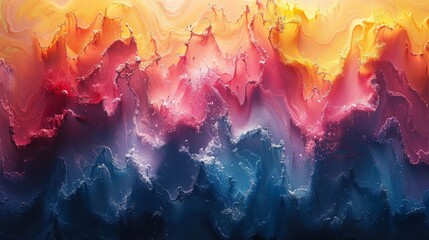 Wall Mural - Luminous Abstract Fluid Art Backdrop