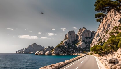 Wall Mural - view of the sea from the beach