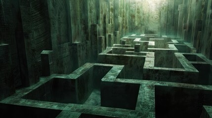 Center of complex maze