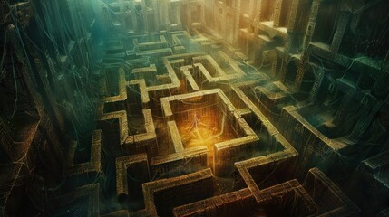 Center of complex maze