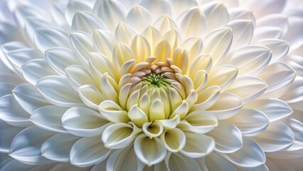 Poster -  A white dahlia is a symbol of purity and new beginnings. It is also a flower that is associated with the month of September.