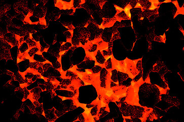Poster - Abstract background consists of burning corner stones in computer processing.