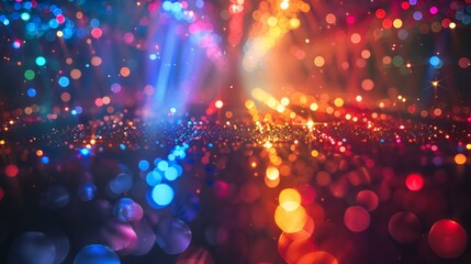 Canvas Print - Sparkling Lights on the Dance Floor 