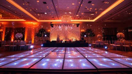 Canvas Print - Sparkling Lights on the Dance Floor 