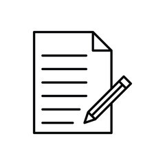Note icon vector design outline style