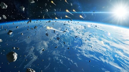 Poster - Asteroids Orbiting the Sun