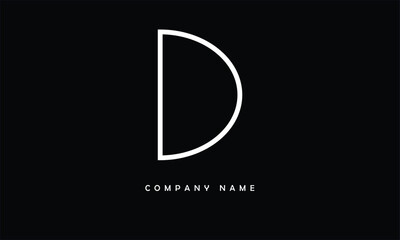 D, D Abstract Letters Logo Monogram