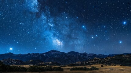 Canvas Print - The Famous Constellation Taurus with the Pleiades 