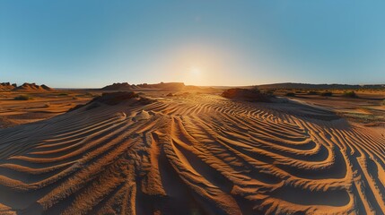 Sticker - A sandy desert natural image