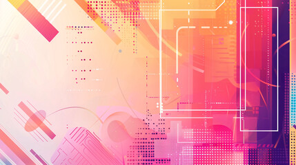 Poster - a copyspace of modern simple futuristic technology backdrop suitable for presentation resource background