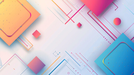 Poster - a vibrant copyspace of modern simple futuristic technology backdrop suitable for presentation resource