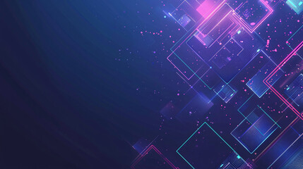 Poster - a blue and purple copyspace of modern simple futuristic technology backdrop suitable for presentation resource