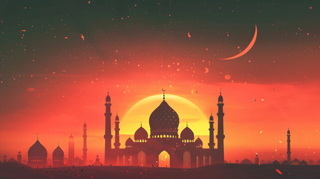 mosque latern islamic eid al adha happy eid adha greeting card wallpaper background blessed sacrifice deast ramdahan and eid islamic cebelration