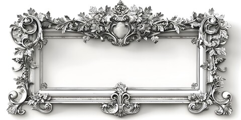 Wall Mural - The Majestic Victorian Frame An Ornate Masterpiece of Intricate Designs and Timeless Elegance