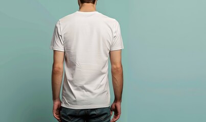 Sticker - man in white shirt mockup