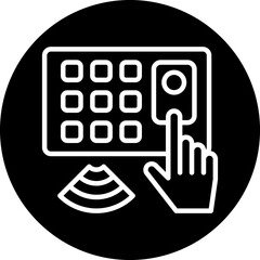 Canvas Print - Access Control Icon Style