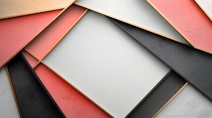 Poster - Minimalist Geometric Cutout Frame for Modern Abstract Artwork Display