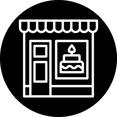 Sticker - Bakery Shop Icon Style