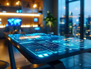 Poster - Collaborative Digital Touchscreen Table for Advanced Office Technology and Interactive Applications