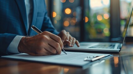 person writing on paper with pen