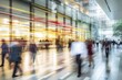 © evening_tao - Blurry Motion in Modern Office Hallway
